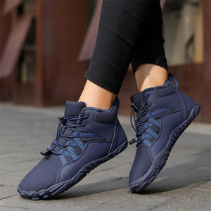 draussenfeet winter barfussschuhe schneestiefel 31461 dunkelblau