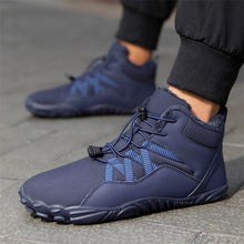 Lade das Bild in den Galerie-Viewer, draussenfeet winter barfussschuhe schneestiefel 31461 dunkelblau
