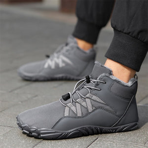 draussenfeet winter barfussschuhe schneestiefel 31461 grau