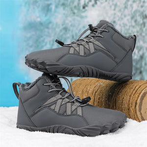 draussenfeet winter barfussschuhe schneestiefel 31461 grau