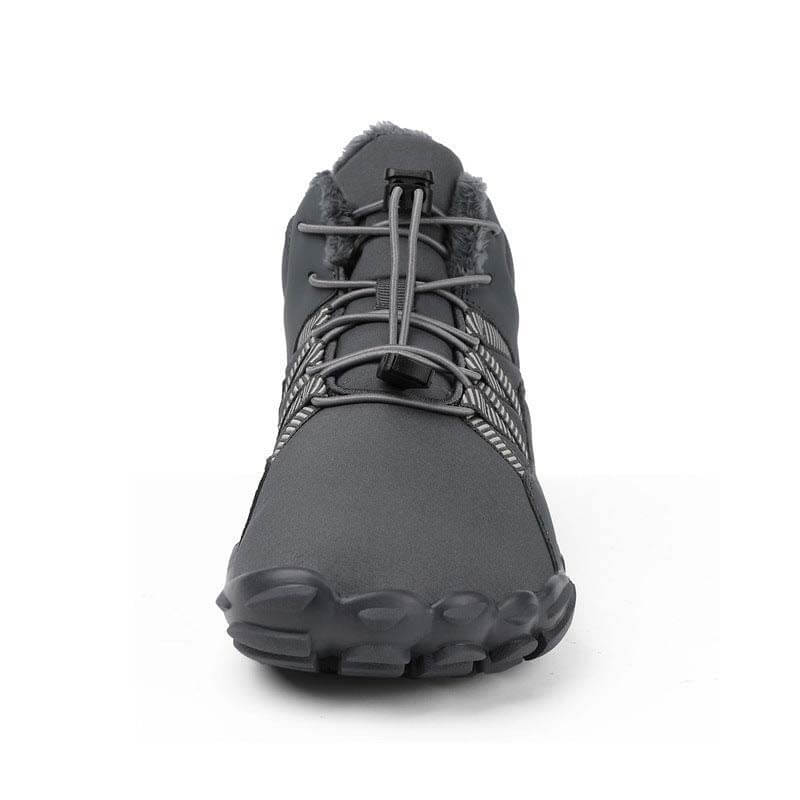 Damen-Fünffinger-Outdoor-Sport-Baumwollschuhe, Unisex, samtwarme Schneestiefel, verschleißfeste Anti-Ski-Bodenstiefel, verdickte Winterschuhe