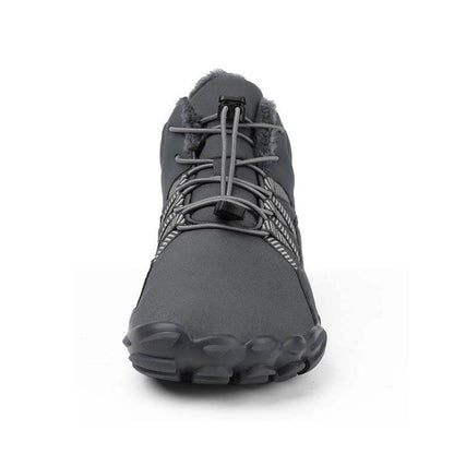 Damen-Fünffinger-Outdoor-Sport-Baumwollschuhe, Unisex, samtwarme Schneestiefel, verschleißfeste Anti-Ski-Bodenstiefel, verdickte Winterschuhe