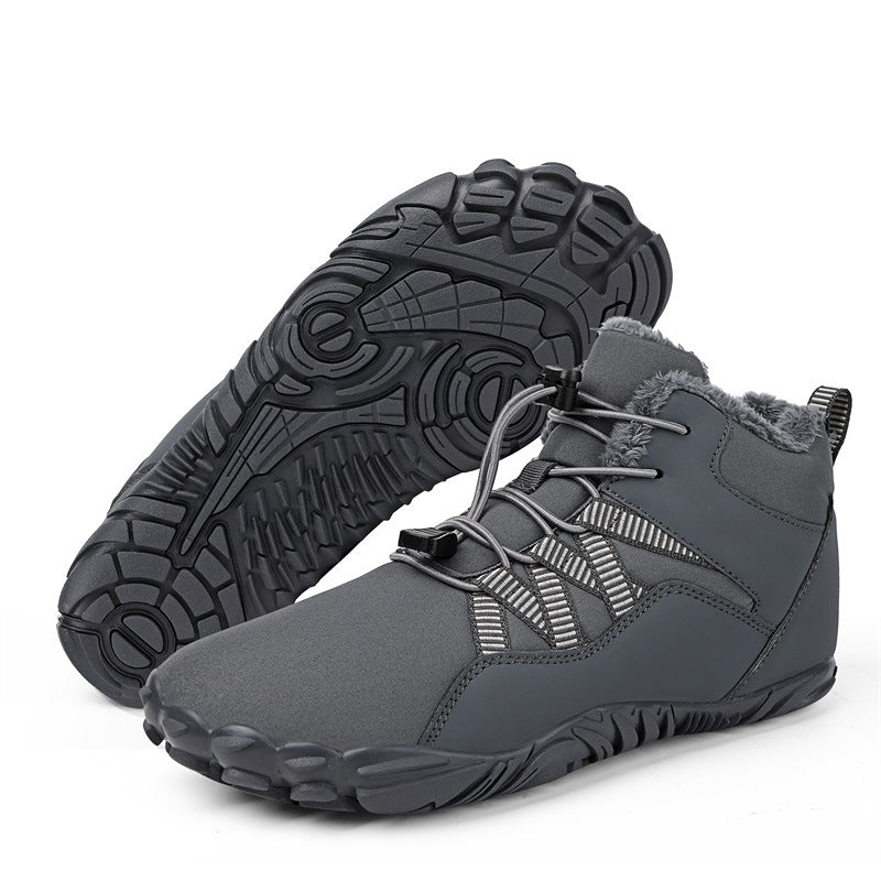 draussenfeet winter barfussschuhe schneestiefel 31461 grau