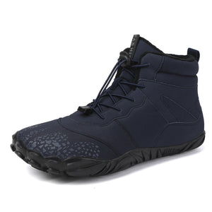 draussenfeet winter barfussschuhe schneestiefel 31462 blau