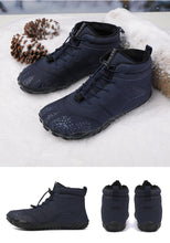 Lade das Bild in den Galerie-Viewer, draussenfeet winter barfussschuhe schneestiefel 31462 blau
