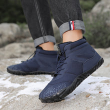 Lade das Bild in den Galerie-Viewer, draussenfeet winter barfussschuhe schneestiefel 31462 blau

