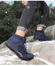 Lade das Bild in den Galerie-Viewer, draussenfeet winter barfussschuhe schneestiefel 31462 blau
