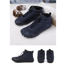 Lade das Bild in den Galerie-Viewer, draussenfeet winter barfussschuhe schneestiefel 31462 blau
