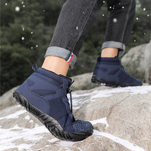 Lade das Bild in den Galerie-Viewer, draussenfeet winter barfussschuhe schneestiefel 31462 blau
