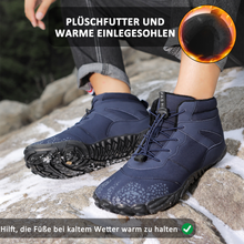 Lade das Bild in den Galerie-Viewer, draussenfeet winter barfussschuhe schneestiefel 31462 blau
