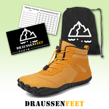 Lade das Bild in den Galerie-Viewer, draussenfeet winter barfussschuhe schneestiefel 31462 gelb
