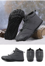 Lade das Bild in den Galerie-Viewer, draussenfeet winter barfussschuhe schneestiefel 31462 hellgrau
