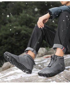 draussenfeet winter barfussschuhe schneestiefel 31462 hellgrau