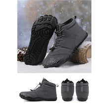 Lade das Bild in den Galerie-Viewer, draussenfeet winter barfussschuhe schneestiefel 31462 hellgrau
