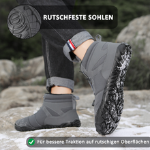 Lade das Bild in den Galerie-Viewer, draussenfeet winter barfussschuhe schneestiefel 31462 hellgrau
