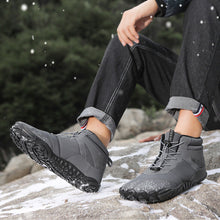Lade das Bild in den Galerie-Viewer, draussenfeet winter barfussschuhe schneestiefel 31463 hellgrau
