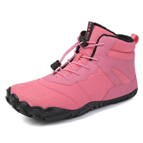 draussenfeet winter barfussschuhe schneestiefel 31463 rosa