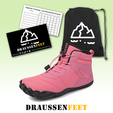 Lade das Bild in den Galerie-Viewer, draussenfeet winter barfussschuhe schneestiefel 31463 rosa
