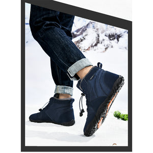draussenfeet winter barfussschuhe schneestiefel 31464 blau