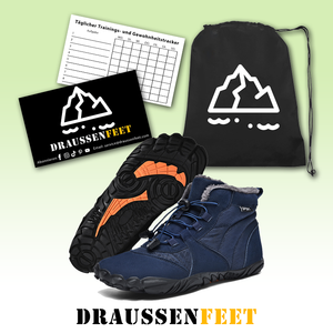 draussenfeet winter barfussschuhe schneestiefel 31464 blau