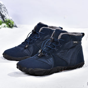 draussenfeet winter barfussschuhe schneestiefel 31464 blau