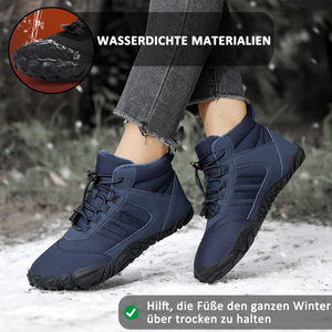 draussenfeet winter barfussschuhe schneestiefel 31466 blau