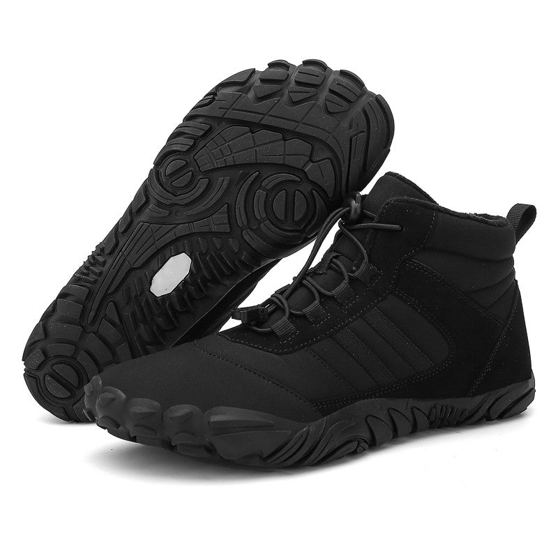 draussenfeet winter barfussschuhe schneestiefel 31466 schwarz