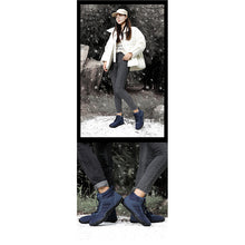Lade das Bild in den Galerie-Viewer, draussenfeet winter barfussschuhe schneestiefel 31467 blau
