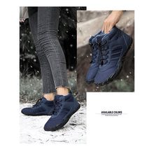Lade das Bild in den Galerie-Viewer, draussenfeet winter barfussschuhe schneestiefel 31467 blau
