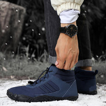 Lade das Bild in den Galerie-Viewer, draussenfeet winter barfussschuhe schneestiefel 31467 blau
