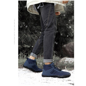 draussenfeet winter barfussschuhe schneestiefel 31467 blau