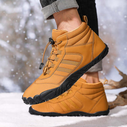 Women's barefoot shoes winter waterproof trail running shoes warm lined winter shoes unisex outdoor snow boots slipproof winter boots