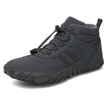 Lade das Bild in den Galerie-Viewer, Damen Barfußschuhe Winter Wasserdicht Trailrunning Schuhe Warm Gefüttert Winterschuhe Unisex Outdoor Schneestiefel Rutschfeste Winterstiefel
