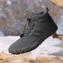 Lade das Bild in den Galerie-Viewer, draussenfeet winter barfussschuhe schneestiefel 31467 grau
