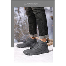 Lade das Bild in den Galerie-Viewer, draussenfeet winter barfussschuhe schneestiefel 31467 grau
