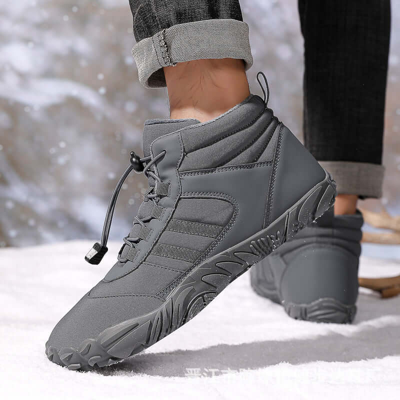 Women's barefoot shoes winter waterproof trail running shoes warm lined winter shoes unisex outdoor snow boots slipproof winter boots