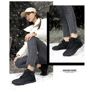 draussenfeet winter barfussschuhe schneestiefel 31467 schwarz