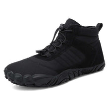 Lade das Bild in den Galerie-Viewer, Damen Barfußschuhe Winter Wasserdicht Trailrunning Schuhe Warm Gefüttert Winterschuhe Unisex Outdoor Schneestiefel Rutschfeste Winterstiefel
