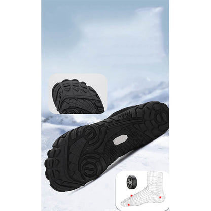 Women's barefoot shoes winter waterproof trail running shoes warm lined winter shoes unisex outdoor snow boots slipproof winter boots