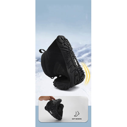 Women's barefoot shoes winter waterproof trail running shoes warm lined winter shoes unisex outdoor snow boots slipproof winter boots