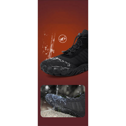 Women's barefoot shoes winter waterproof trail running shoes warm lined winter shoes unisex outdoor snow boots slipproof winter boots