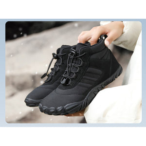 draussenfeet winter barfussschuhe schneestiefel 31467 schwarz