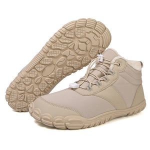 draussenfeet winter barfussschuhe schneestiefel 31489 beige