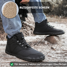 Lade das Bild in den Galerie-Viewer, draussenfeet winter barfussschuhe schneestiefel 31489 schwarz
