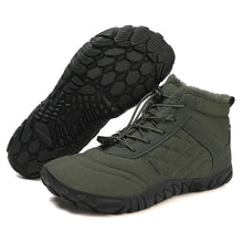 Lade das Bild in den Galerie-Viewer, draussenfeet winter barfussschuhe schneestiefel 31490 armeegrun
