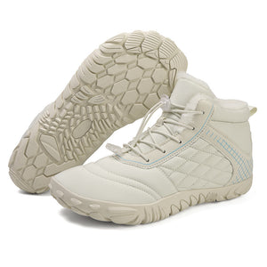 draussenfeet winter barfussschuhe schneestiefel 31490 beige