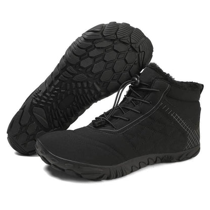 Warme Mittelhohe Verschleißfeste Wanderstiefel Rutschfester & Wasserdichter Barfußschuh für den Winter (Unisex)