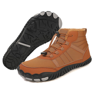 draussenfeet winter barfussschuhe schneestiefel 31491 braun