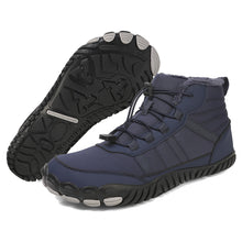 Lade das Bild in den Galerie-Viewer, draussenfeet winter barfussschuhe schneestiefel 31491 dunkelblau
