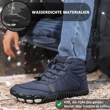 Lade das Bild in den Galerie-Viewer, draussenfeet winter barfussschuhe schneestiefel 31491 dunkelblau
